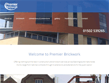 Tablet Screenshot of premierbrickwork.co.uk